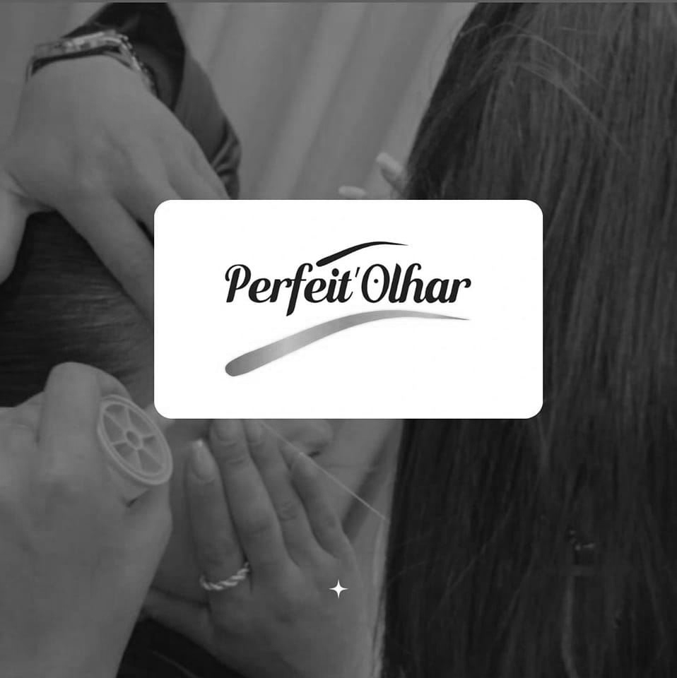 logo Perfeit'Olhar preto e branco