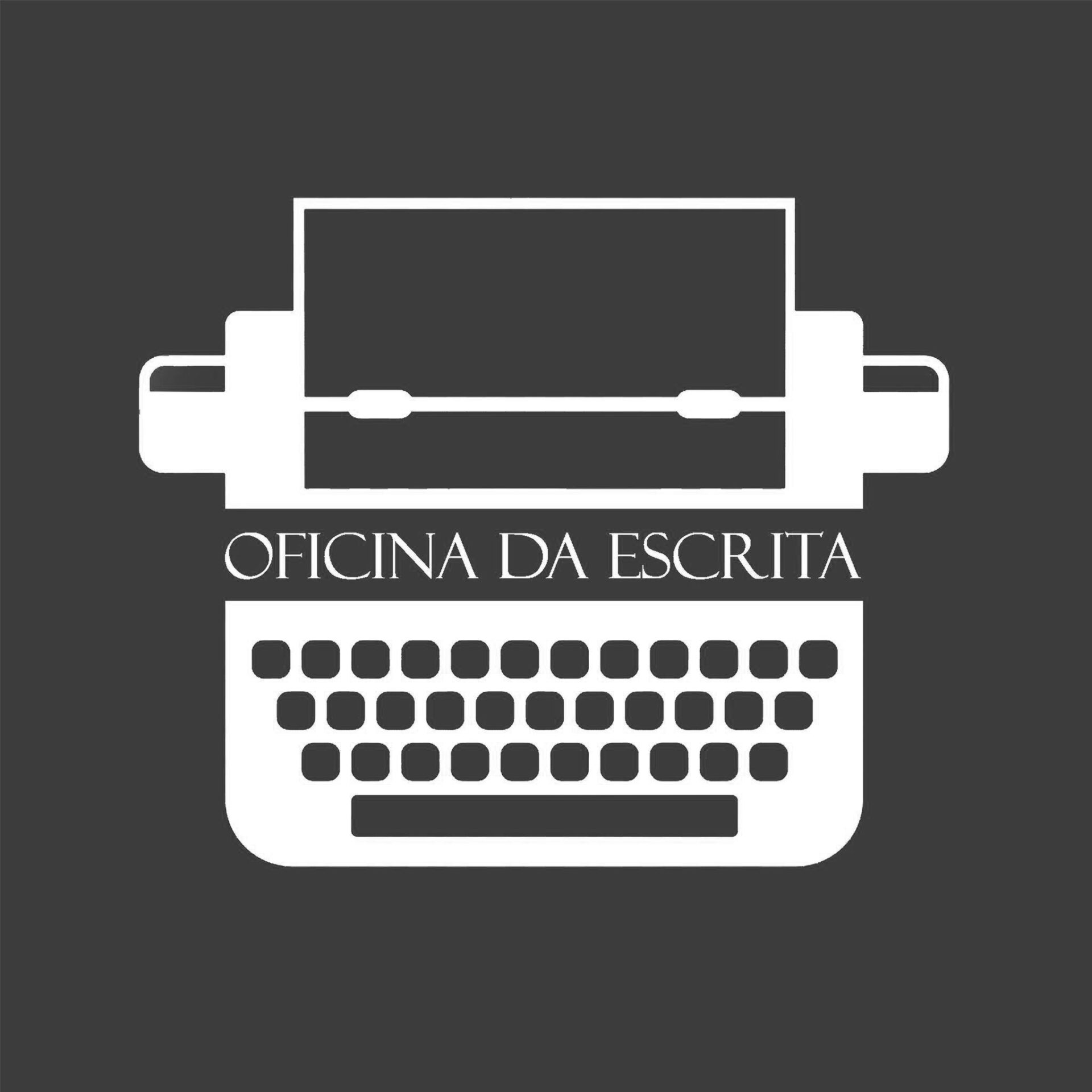 logo oficina da escrita preto e branco