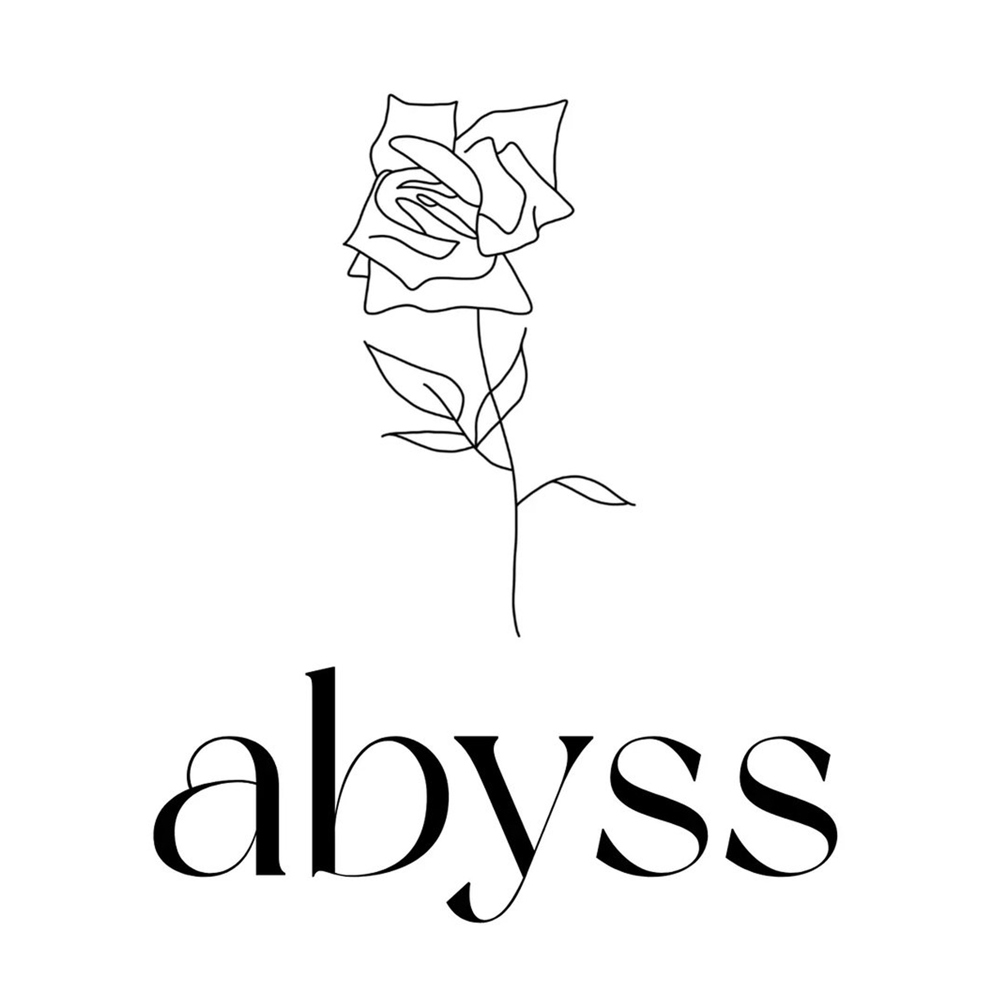 logo Abyss preto e branco