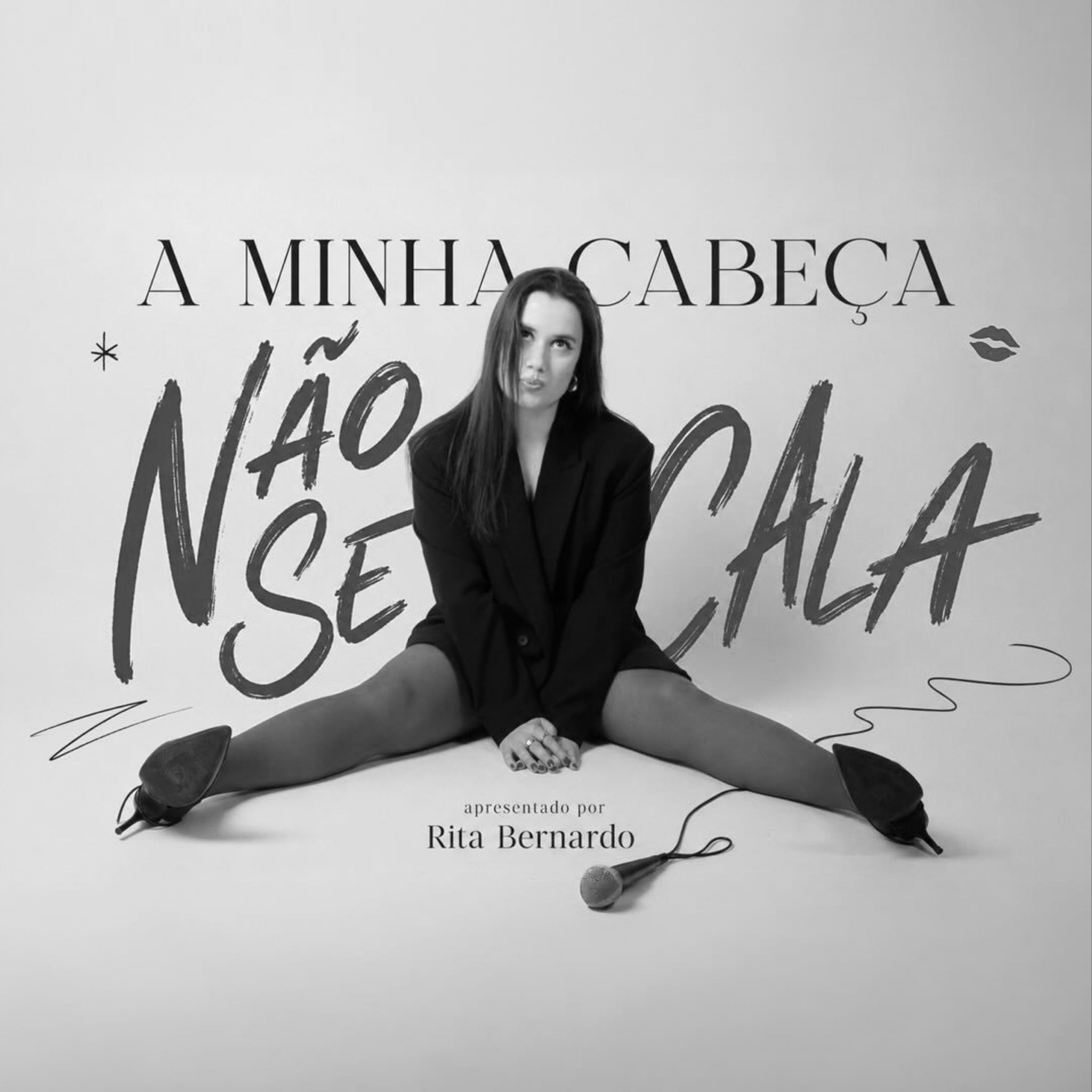 logo A minha cabeça não se cala preto e branco